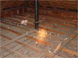 Burbank Electrician Kevin Harrop - Knob & tube in an attic